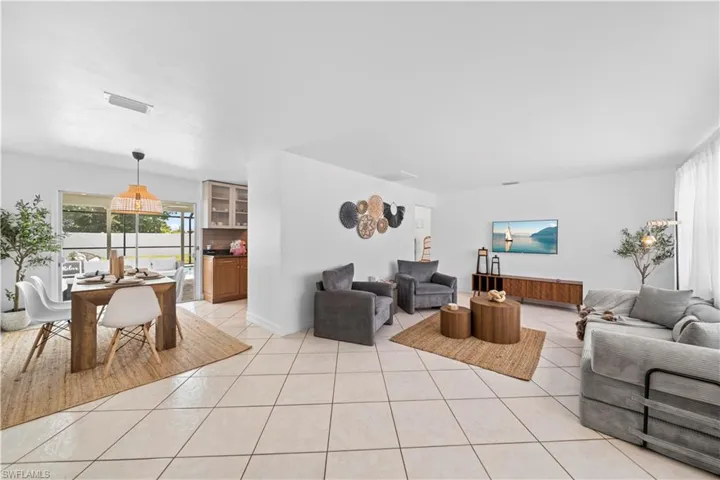 Expansive interior featuring ceramic tile flooring throughout