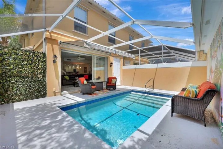Seamless indoor-outdoor living with a lovely pool retreat...