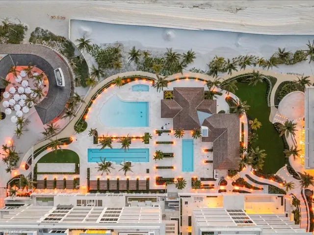 Birds-Eye View of Private Resident's Beach Club Amenities
