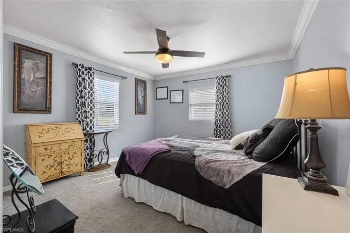 Carpeted bedroom