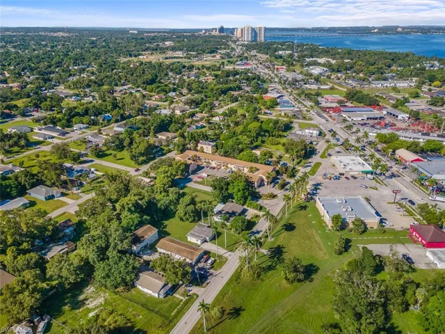 Aerial view of property and surrounding area