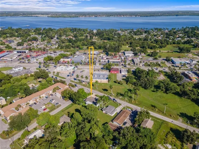 Aerial view of property and surrounding area