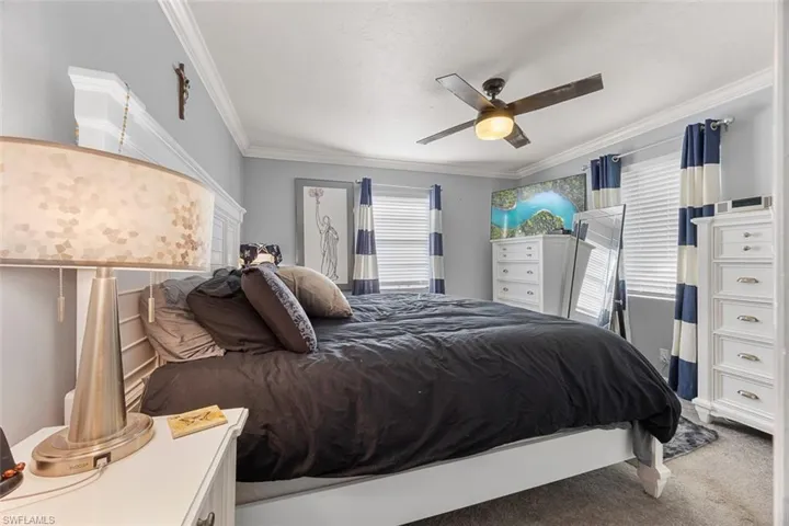 Carpeted bedroom