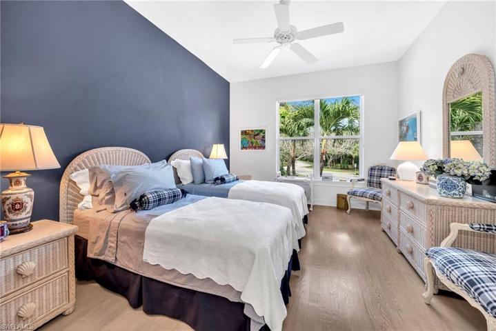 Third Bedroom with Twin Beds, Wood Floors