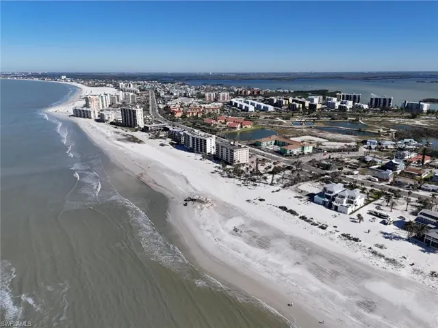 View of urban area with expansive coastline