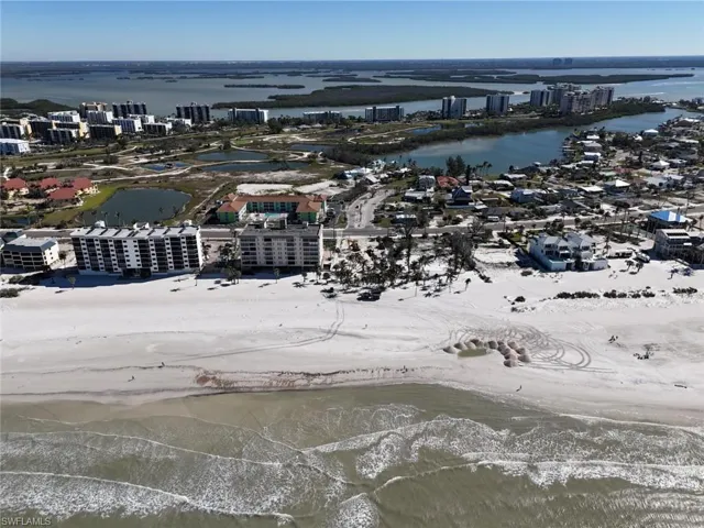 View of urban area featuring a large body of water