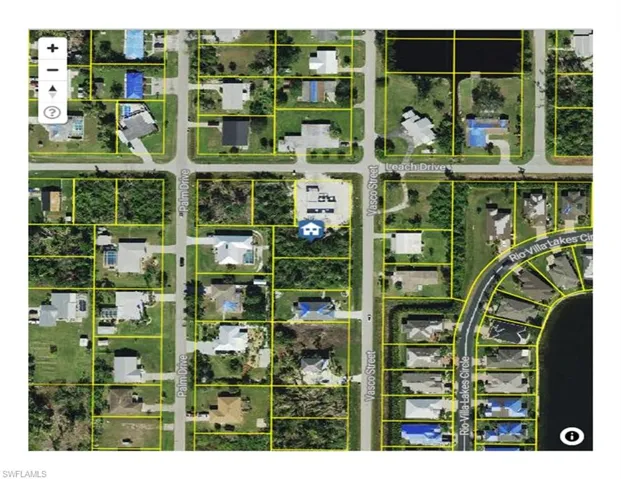 Map / location with property boundaries highlighted