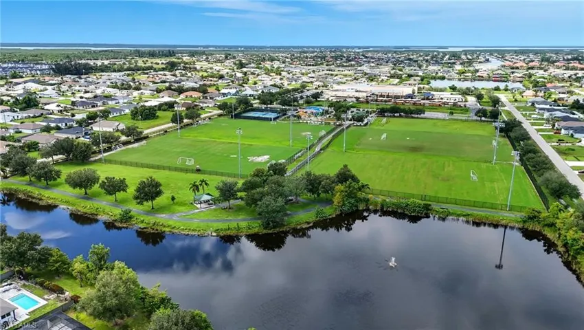 Jim Jeffers Park and Oasis Elementary N directly behind property