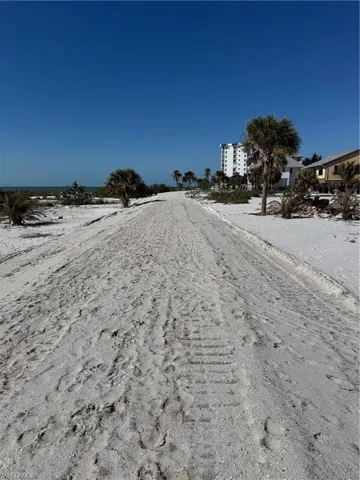 View of sand berm