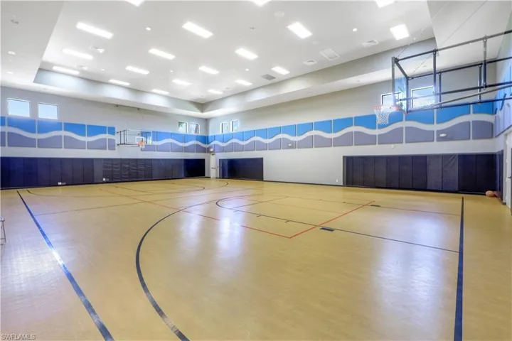 View of basketball court