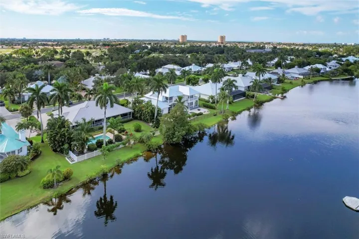 Bird's eye view with a  view of the Lake