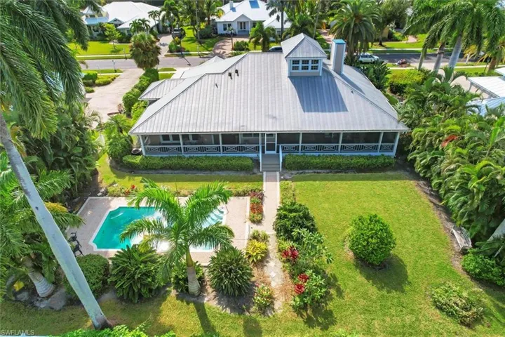Birds eye view of property