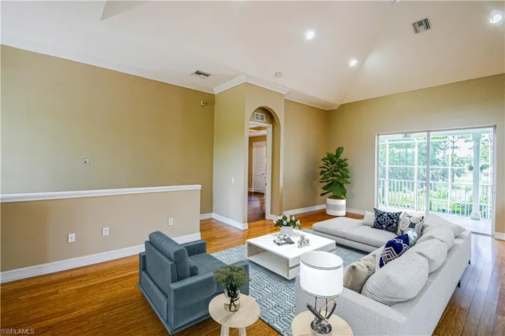 Virtual staged upstairs living area