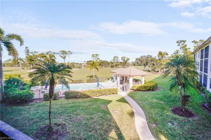 View of yard with a gazebo and a patio area