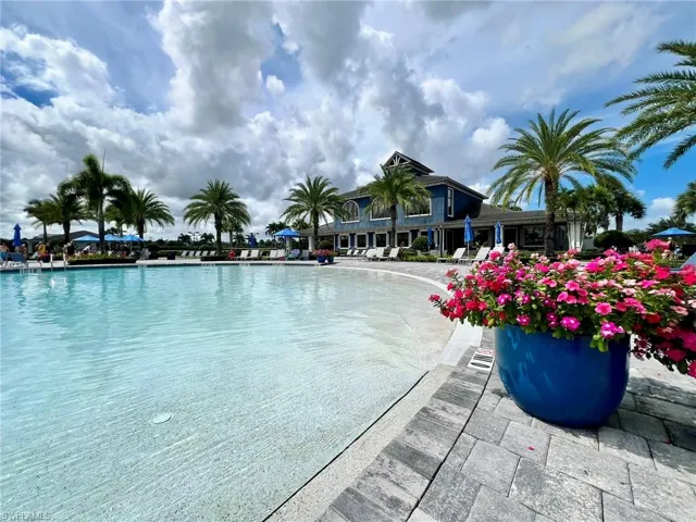 View of beach entry with the Amenities Building