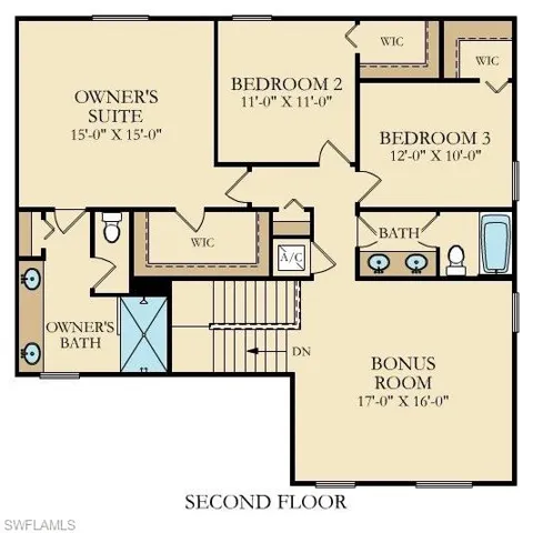 Second Floor Layout