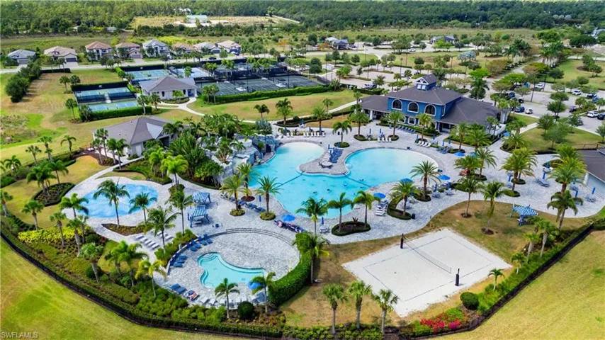 Bird's eye view of the Resort Style Amenities Area