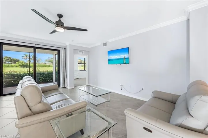 Access your lanai from your main living area.