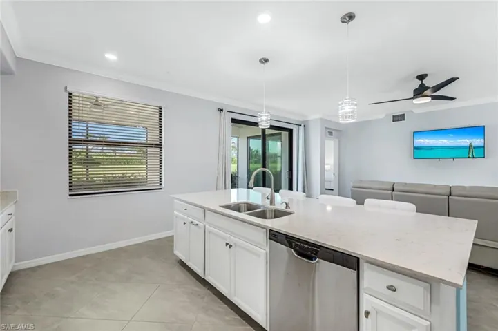 Enjoy lake views while preparing your favorite meal.