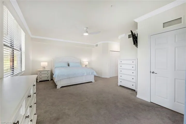 Retreat to your primary suite at day's end.