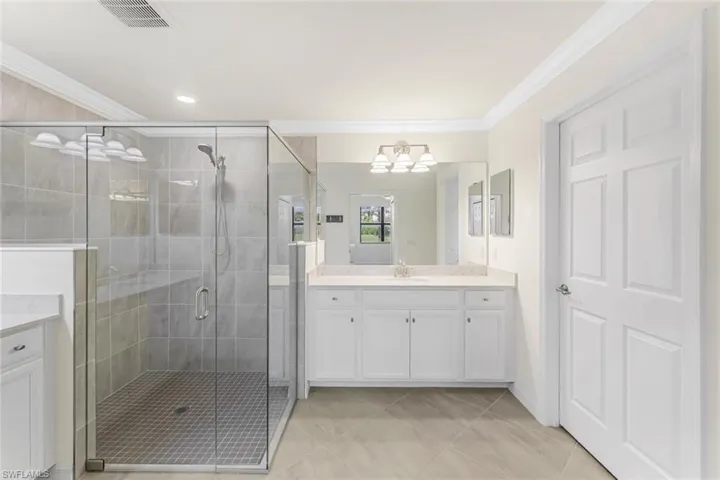 Plenty of room for two in this primary bath!