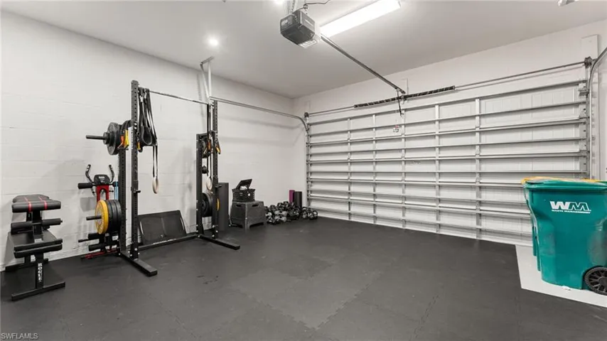 Immaculate garage with above head storage!