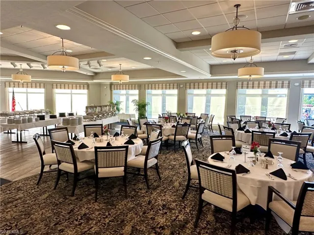 Dining room with a healthy amount of sunlight, visible vents, a raised ceiling, and dark wood-style flooring