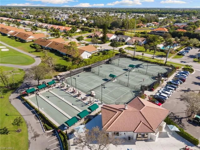 Birds eye view of property