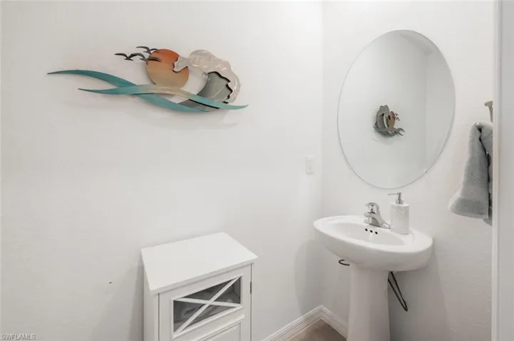 Bathroom with baseboards