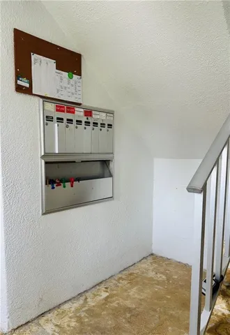Mailboxs at entrance