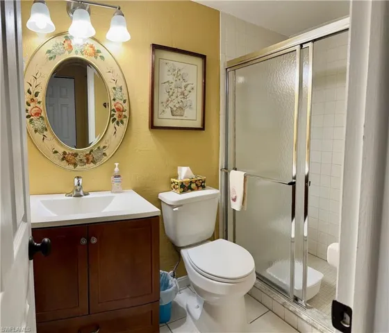 Master bath with shower only