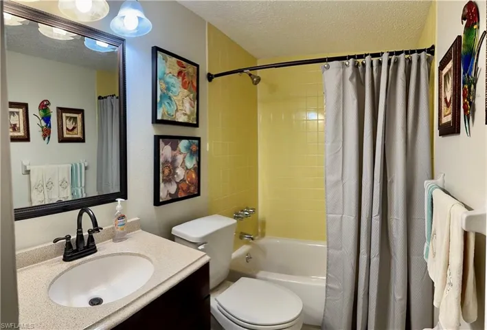 Guest bath with new toilet.