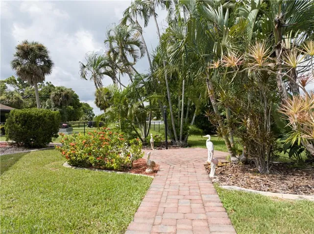 View of property's landscape features