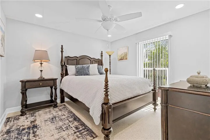 Guest Bedroom with Ceiling Fan