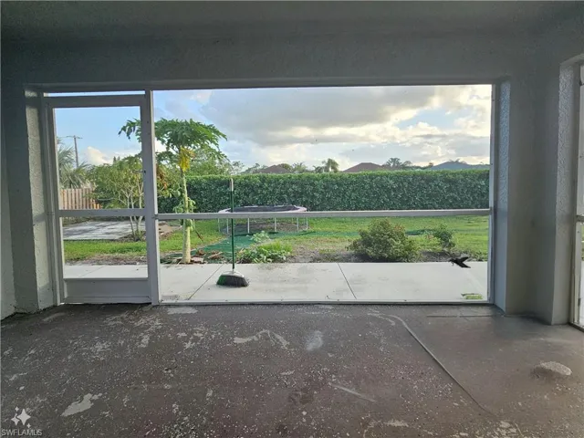 View of doorway to outside