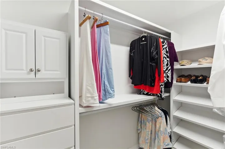 View of spacious closet