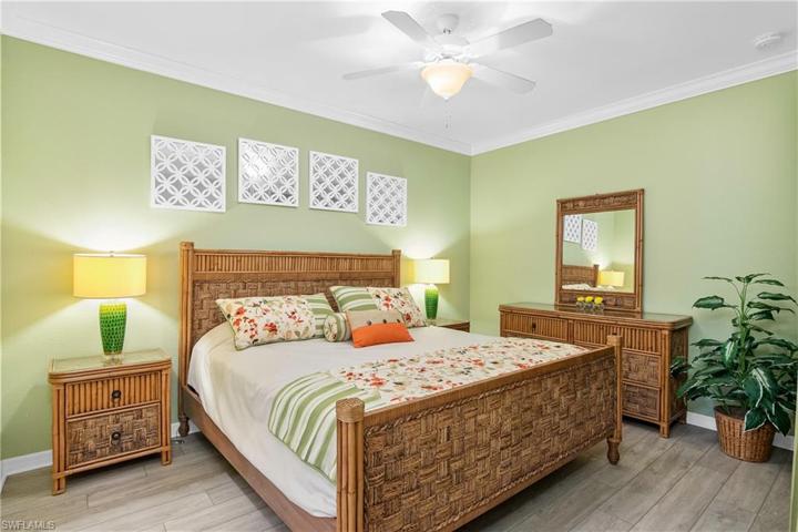 Luxury vinyl flooring in the bedrooms
