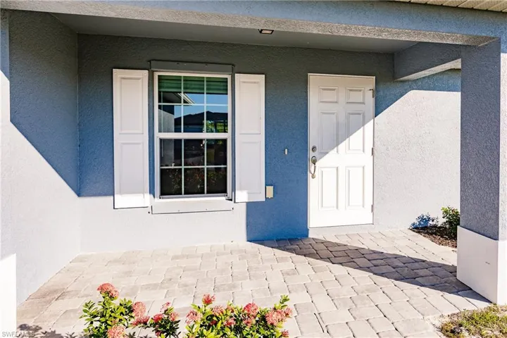 View of exterior entry