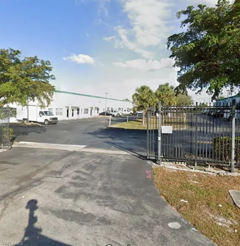 View of street featuring a gate