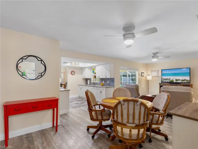 Family room toward kitchen