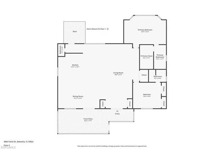 Main House living area on Floor 2