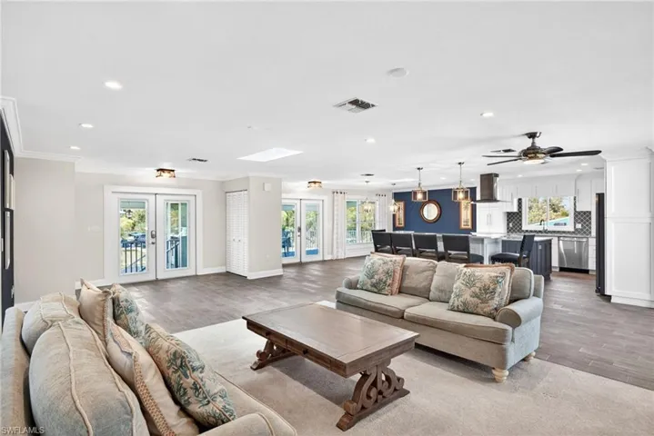 living room with furniture