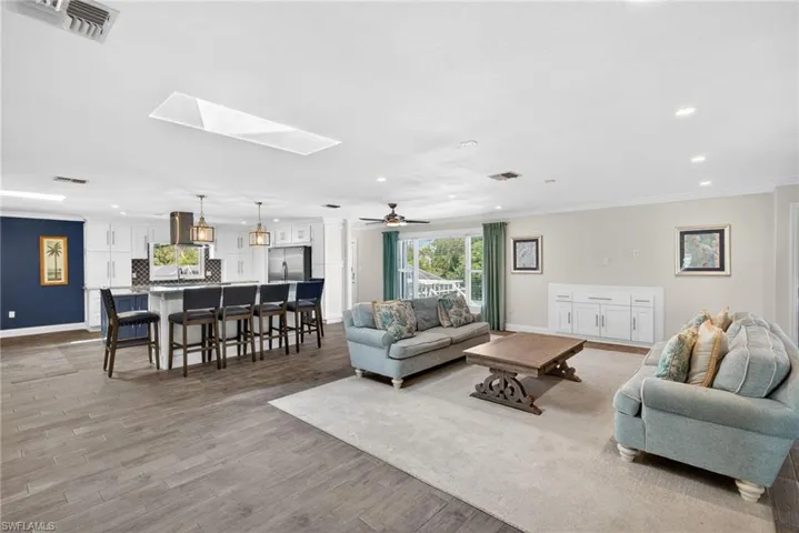 living room with furniture