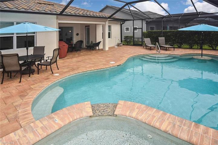 The pool and under truss area of the Lanai