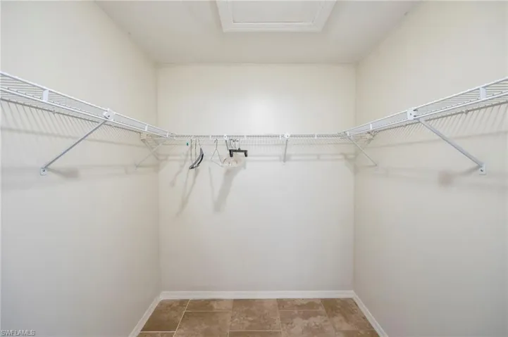 Primary closet