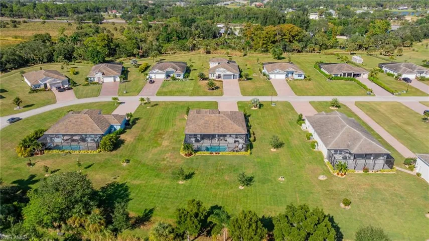 Aerial view of property's location