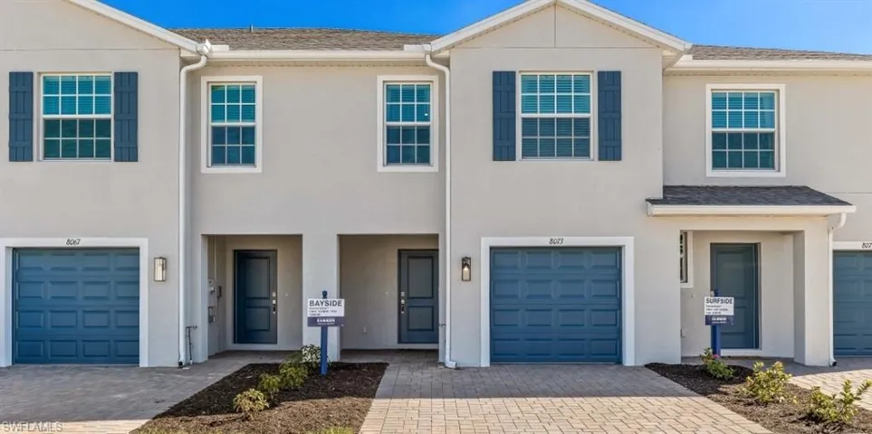 Multi unit property featuring a garage