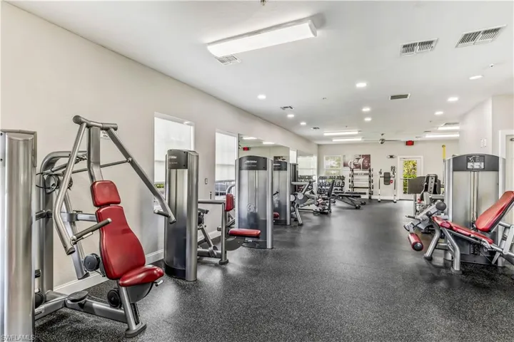 View of workout area