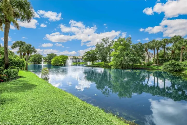 View of water feature behind the unit