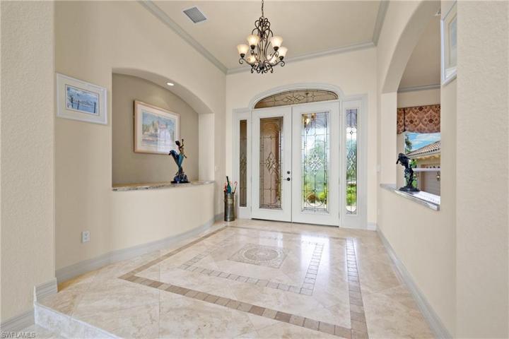 Majestic entrance to home.